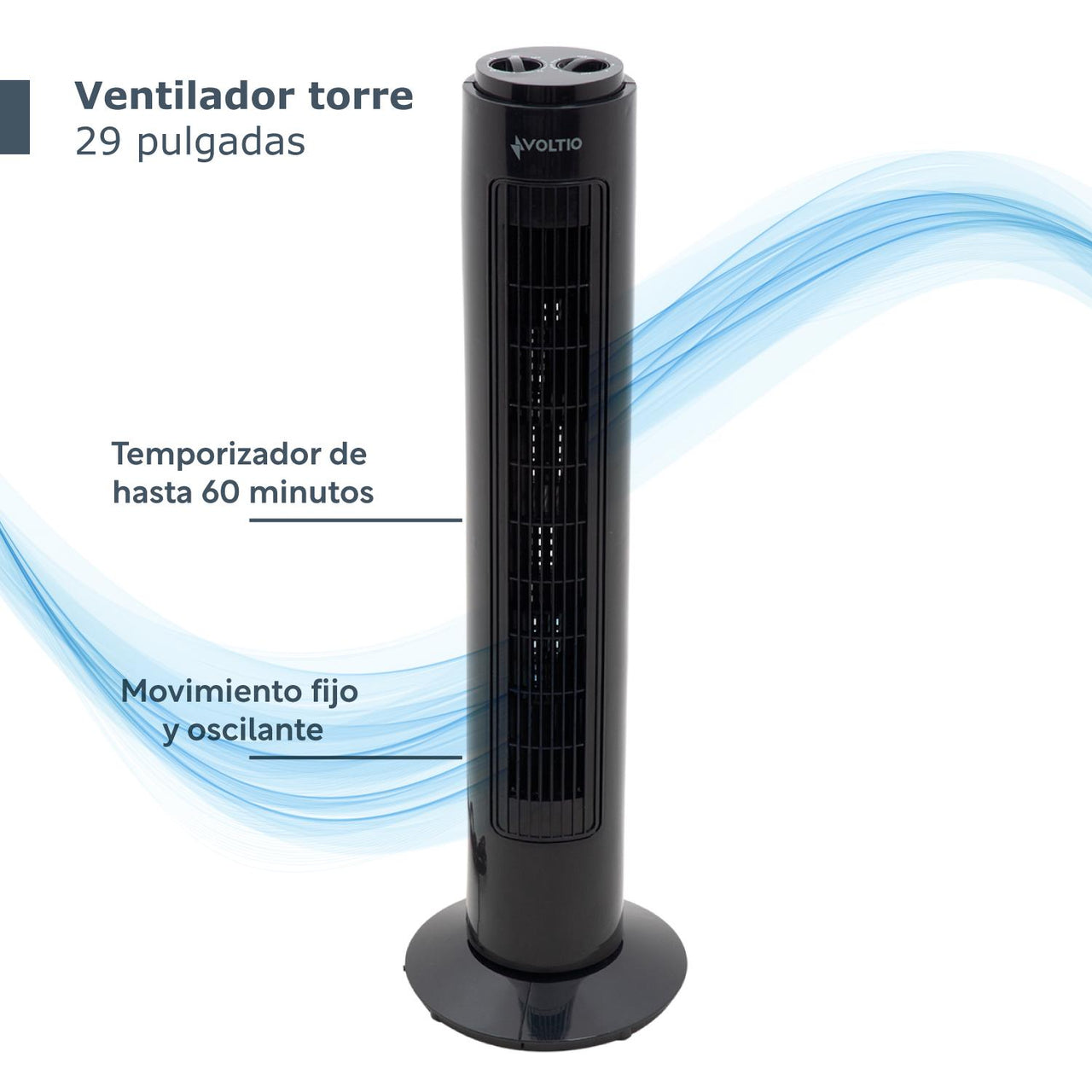 Ventilador De Torre 29 Pulgadas Silencioso Giratorio