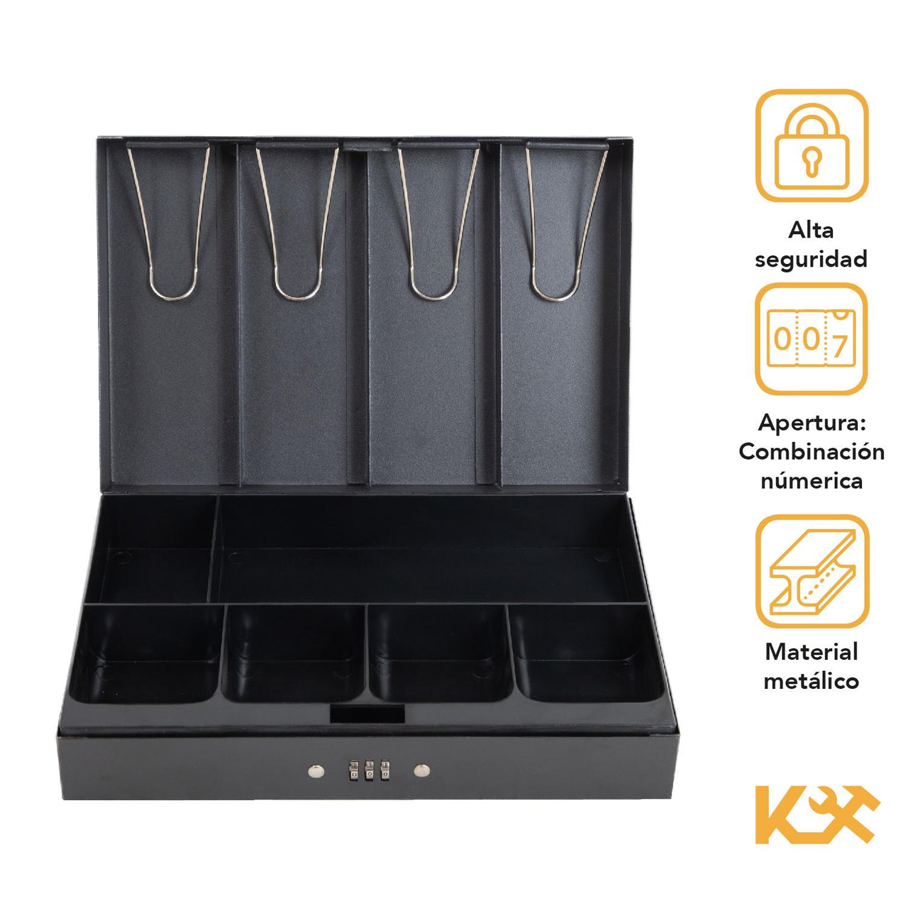 Caja De Dinero Combinación Guardar Monedas Clips De Billetes