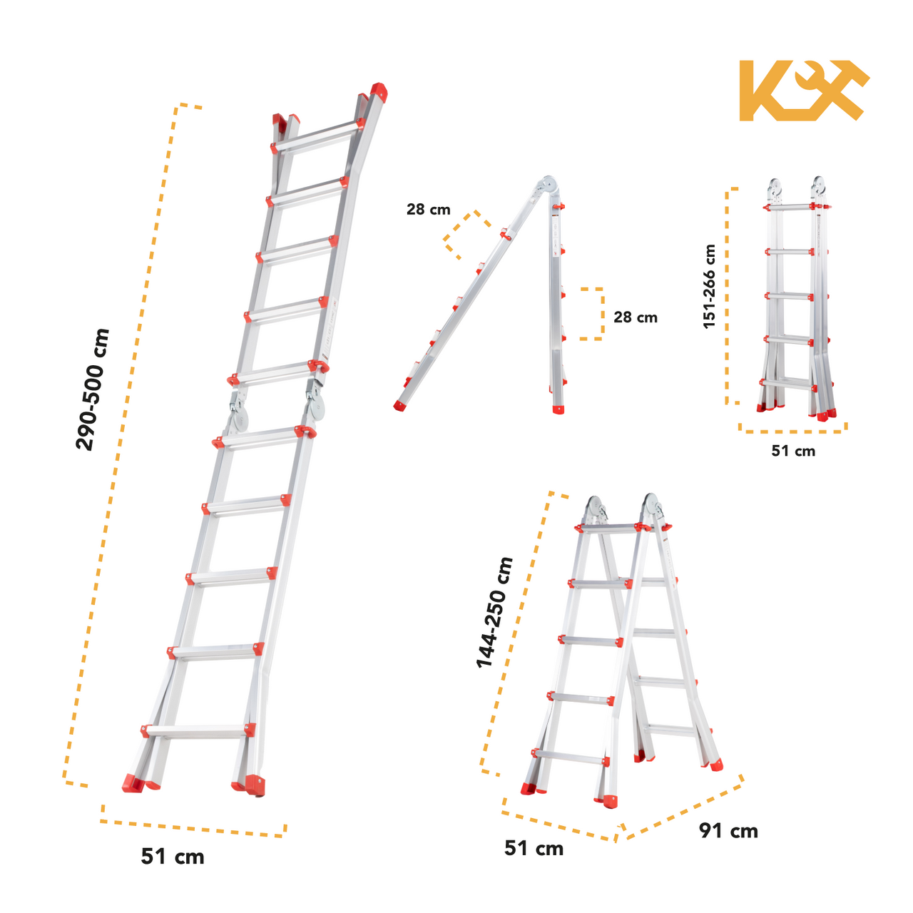 Escalera de aluminio Little Giant 5 Kingsman