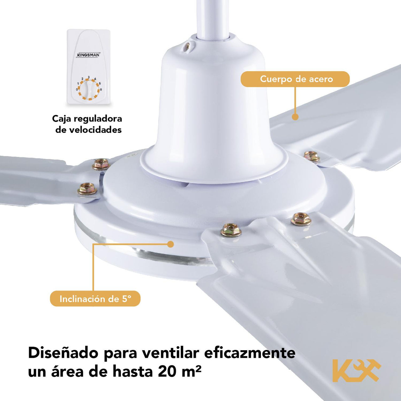 VENTILADOR DE TECHO 56 PULGADAS Kingsman