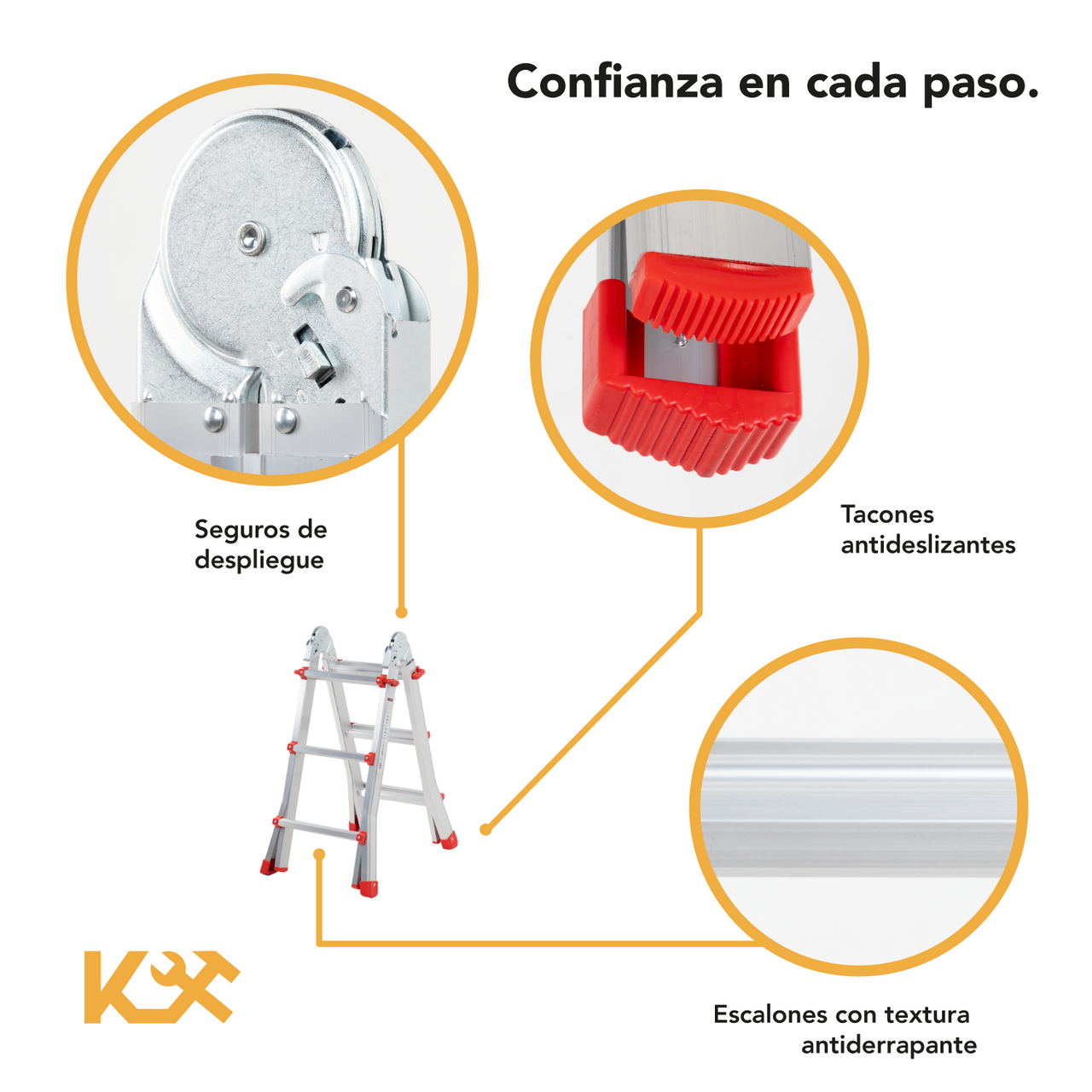 Escalera de aluminio Little Giant 3 Kingsman