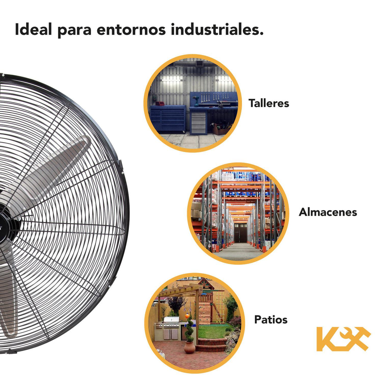 Ventilador Pedestal Industrial 30 Pulgadas De Pie Kingsman