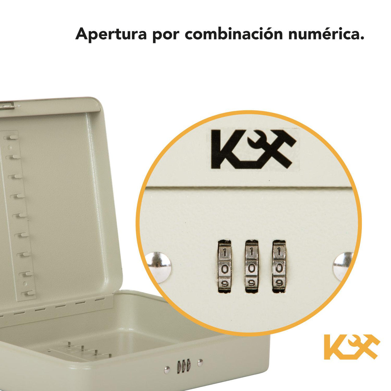 Caja Metálica Para 36 Llaves De 30 Cm Combinación Kingsman