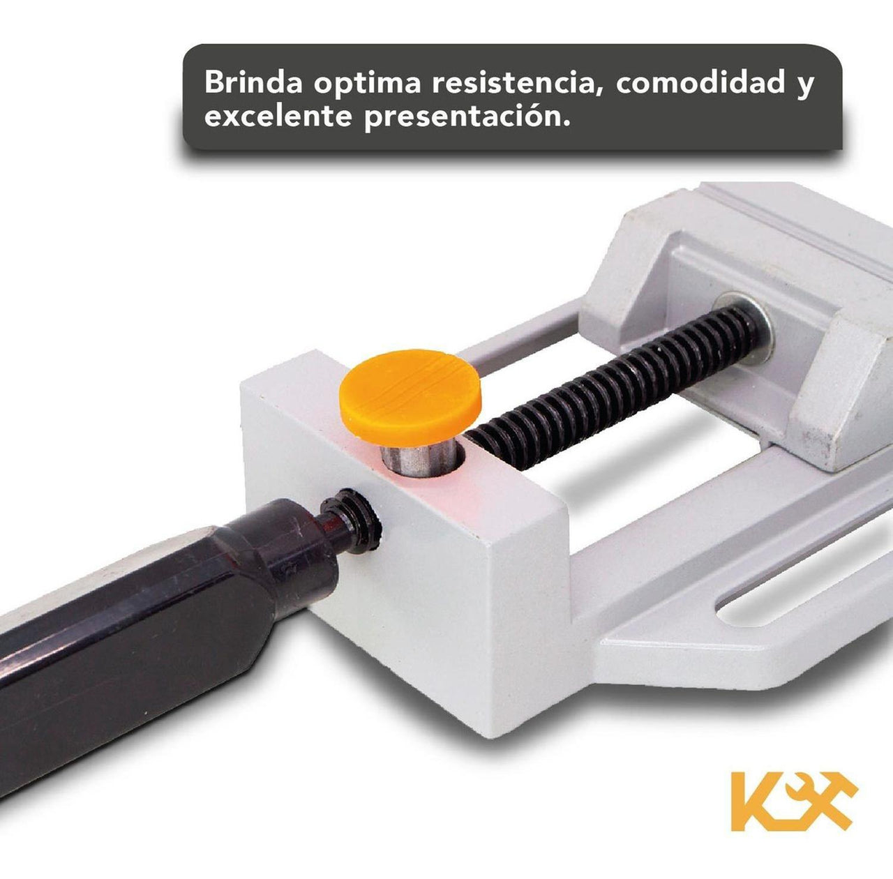 Morsa Plana De Banco 70 mm Agarre Rapido con Tornillos 405100a Kingsman