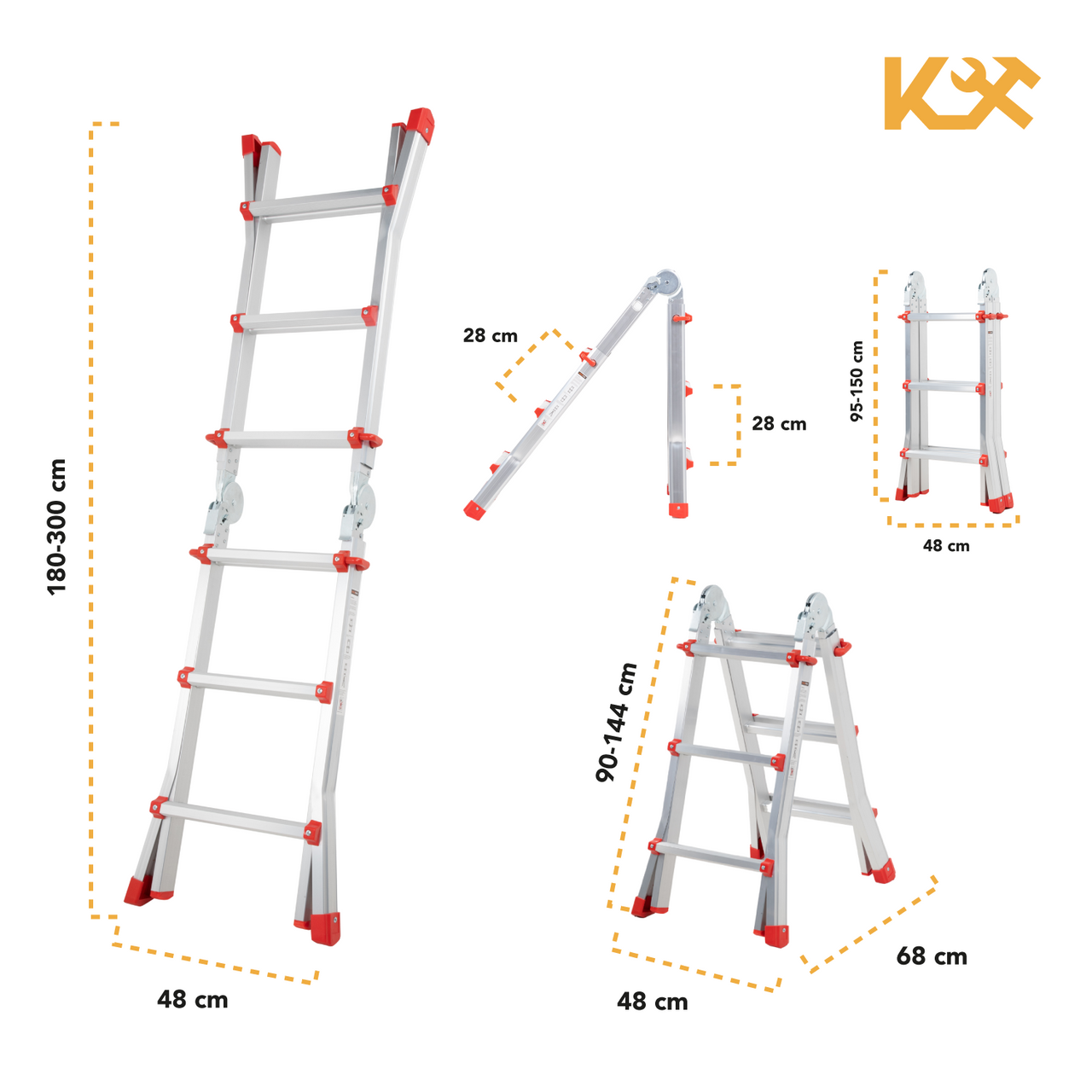 Escalera de aluminio Little Giant 3 Kingsman