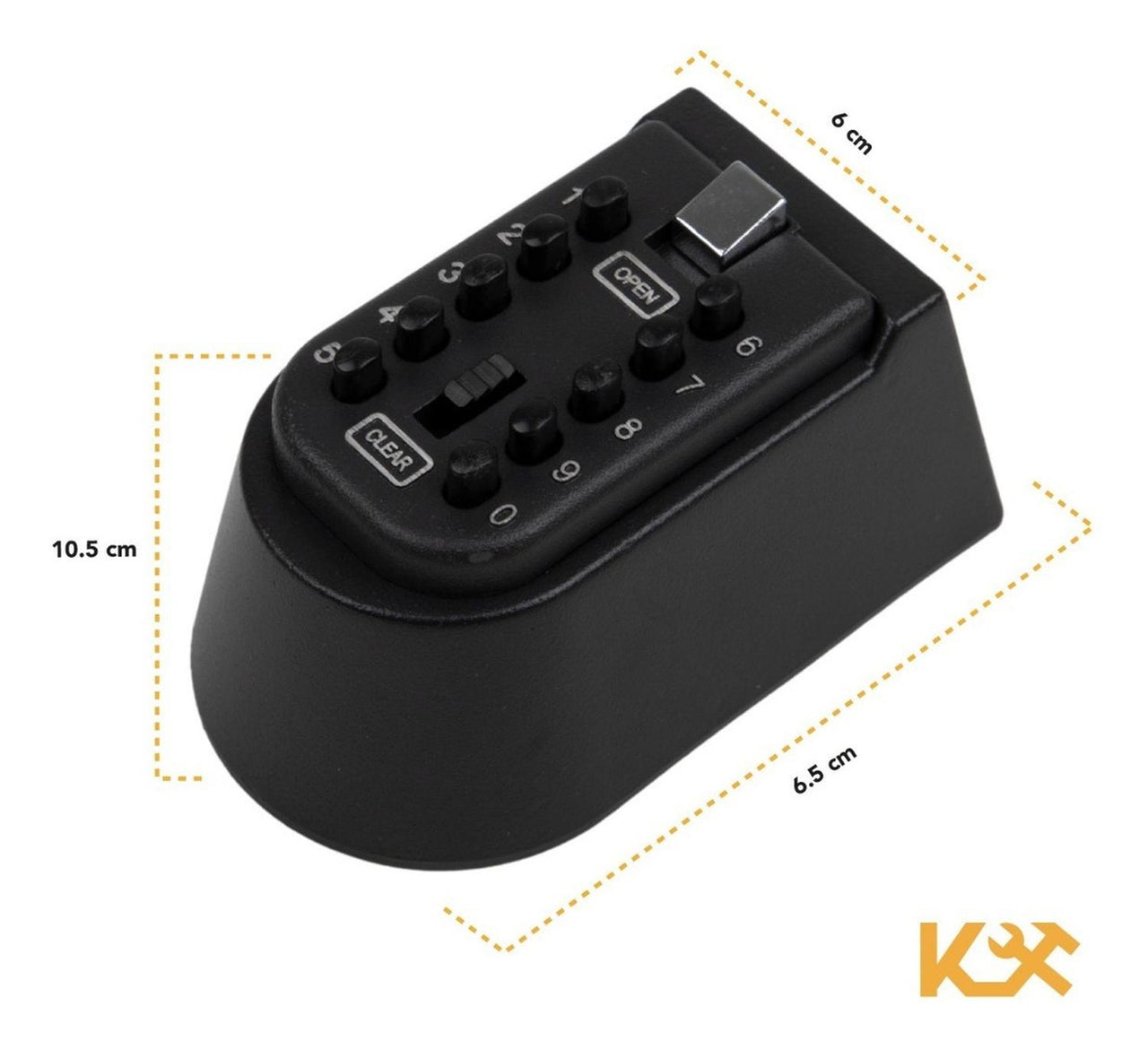 Caja de Llaves Empotrable Combinacion Digital 11x7 cm Negro Ts03 Kingsman
