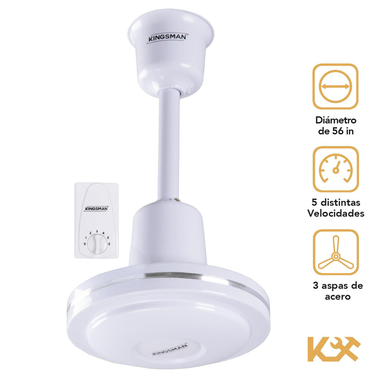 VENTILADOR DE TECHO 56 PULGADAS Kingsman