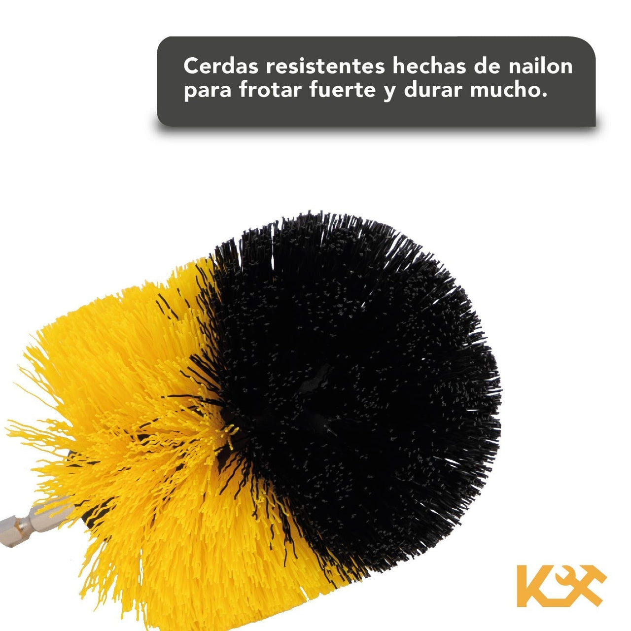 Cepillo para Taladro Juego 3 Piezas para Limpieza Cerdas Multiusos 300158 Kingsman300158