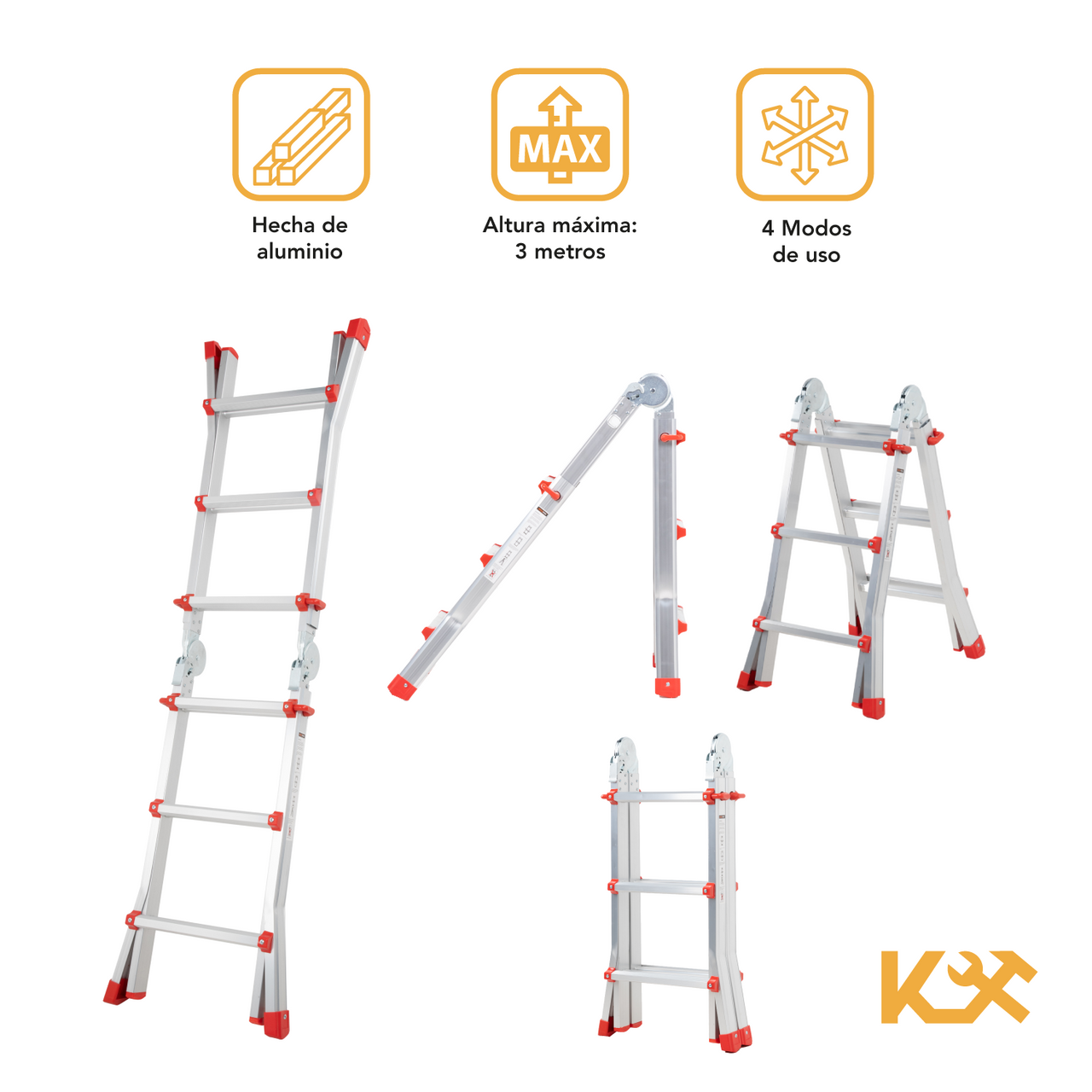 Escalera de aluminio Little Giant 3 Kingsman