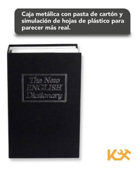 Thumbnail for Caja Valor Camuflaje Forma de Libro Plastico 18 cm Con Combinación Negro TS0209M Kingsman